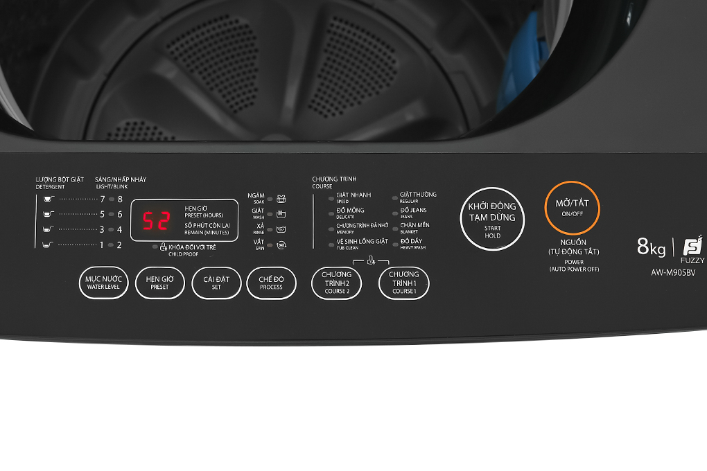 Máy giặt Toshiba 8 kg AW-M905BV(MK) Mới 100%