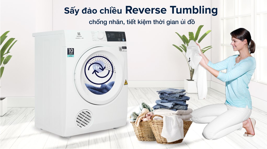 Máy sấy  Electrolux EDV754H3WB thông hơi  7.5 kg