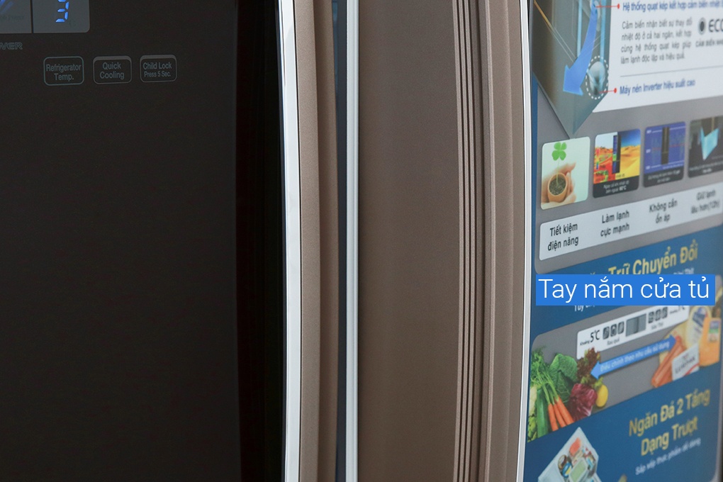 Tủ lạnh 3 cánh Hitachi R-FWB545PGV2 (GBW), 455 Lít