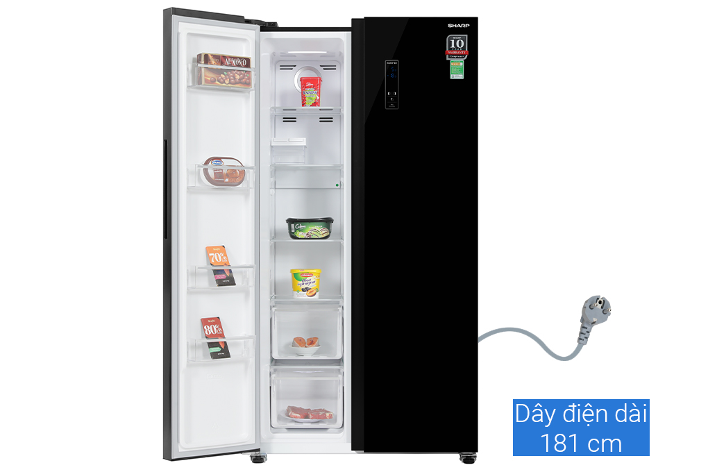 Tủ lạnh Sharp Inverter 532 lít SJ-SBX530VG-BK Kho Điện Máy Rẻ Nhất  Mới 100% Chính hãng