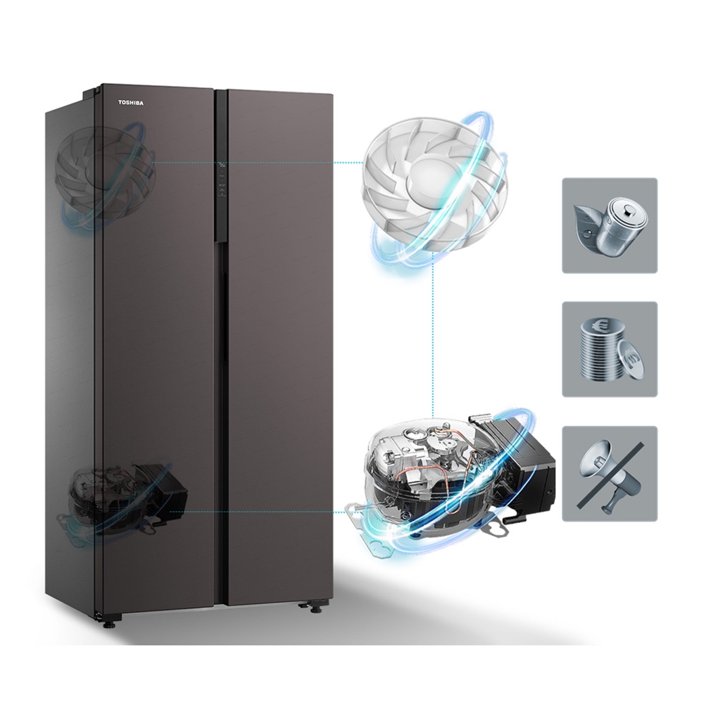 Tủ lạnh Toshiba Inverter 460 lít GR-RS600WI-PMV Giá Rẻ Nhất Hà Nội 100% Chính Hãng