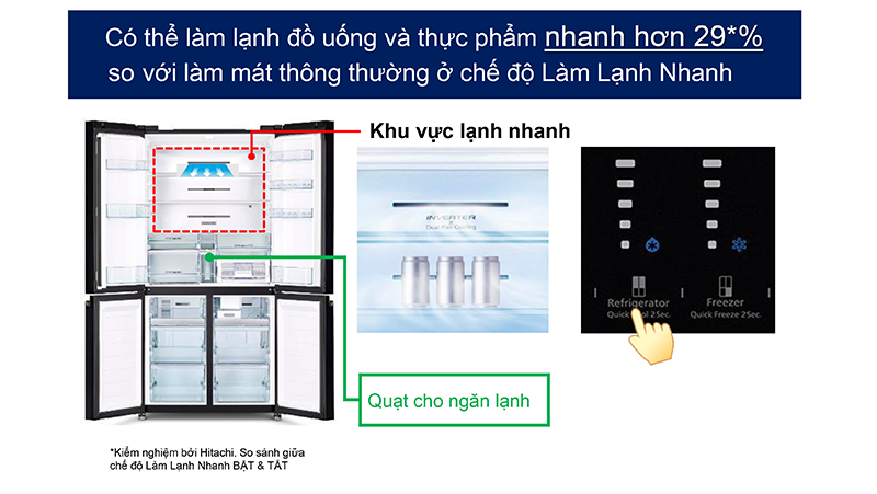 Tủ lạnh Hitachi Inverter 569 lít R-WB640VGV0 (GMG)