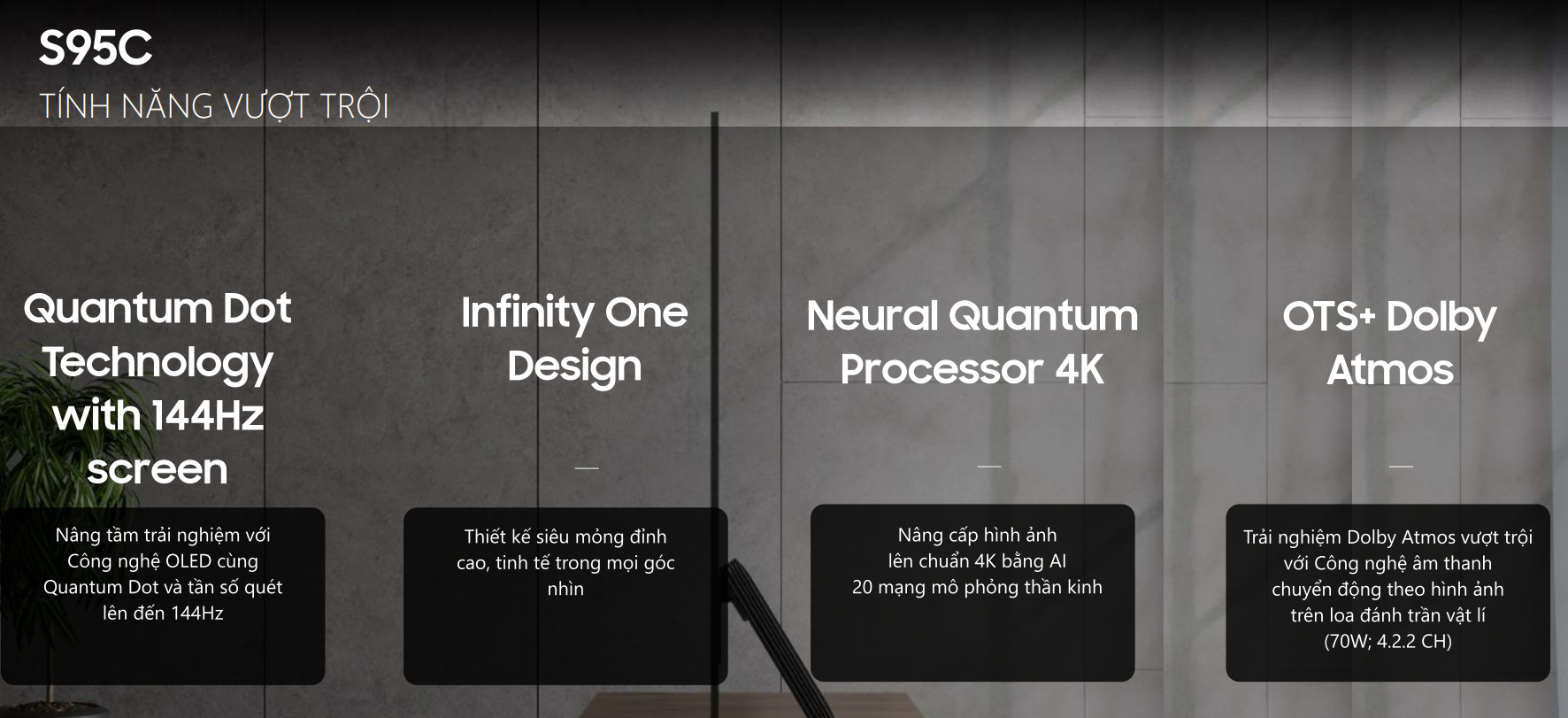 Smart Tivi Samsung 65QN800D Neo QLED 8K 65 inch 2024 ( QA65QN800D ) Mới 100%