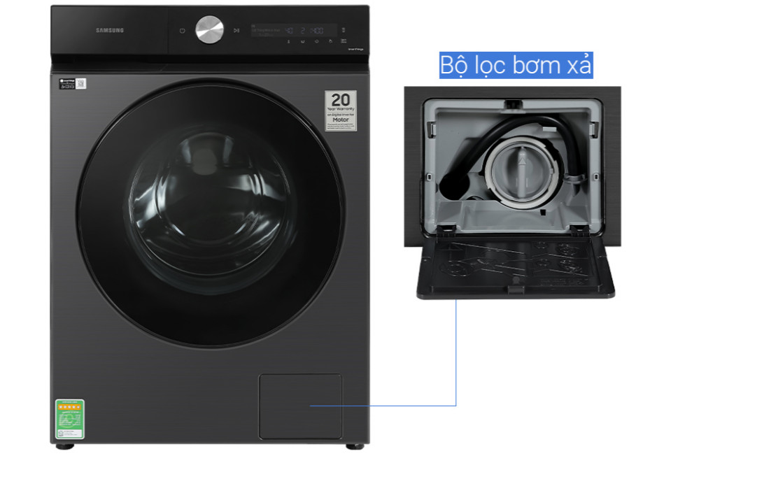 Máy giặt Samsung WW14BB944DGBSV Bespoke AI Inverter 14 kg Mới 100% Kho Samsung Chính hãng Rẻ nhất