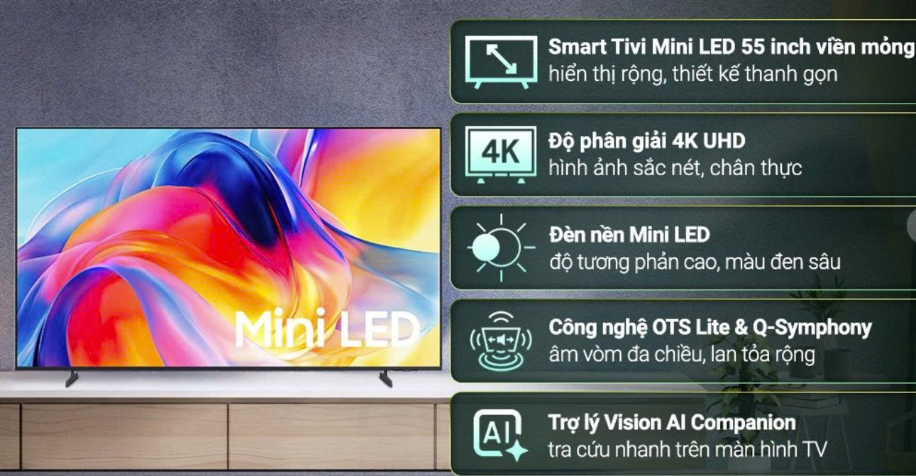 Smart Tivi Samsung 85M77H 4K 85 inch MiniLED UA85M77HAKXXV  Giá Rẻ Nhất HN
