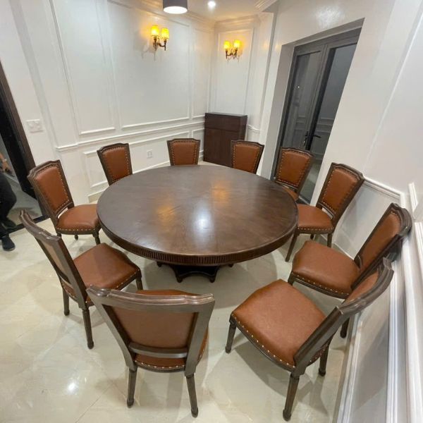 Bàn Ăn 10 Ghế Louis Tân Cổ Điển