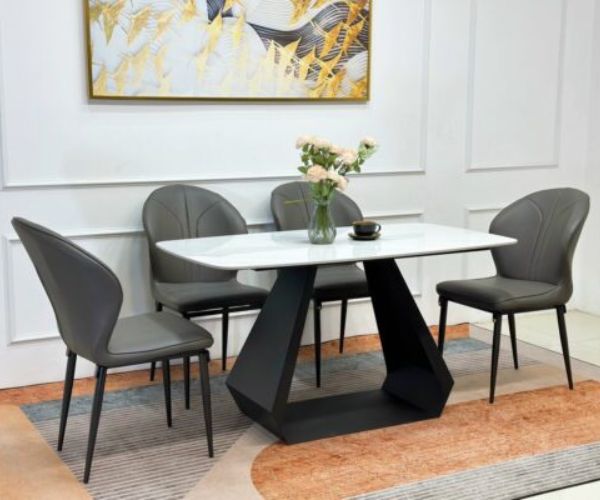 Bàn Ăn 4 Ghế Gemma Nhập Khẩu BA138