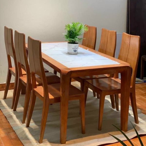 Bộ Bàn Ghế Ăn Gỗ Sồi HT86