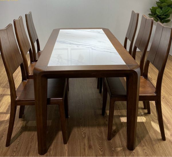 Bộ Bàn Ghế Ăn Gỗ Sồi HT86