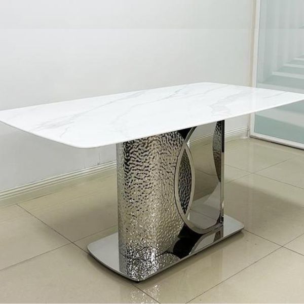 Bàn Ăn Khung INOX Mặt Đá Ceramic Nhập Khẩu