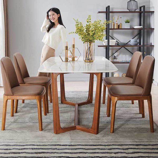 Bộ Bàn Ăn 4 Ghế Gỗ Sồi GR63