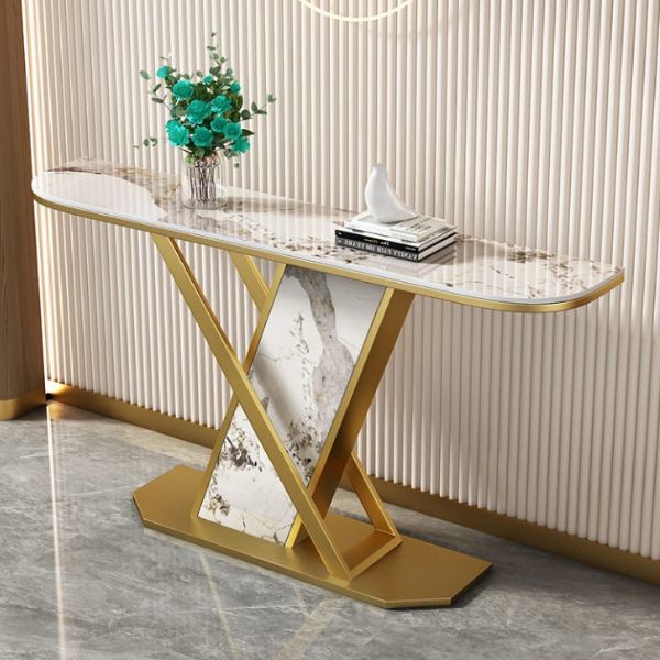Bàn Console Mặt Đá Khung Sắt BTT06