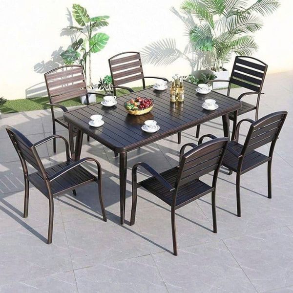 Bàn Ghế Ngoài Trời 4 Ghế Nhôm Đúc ND60