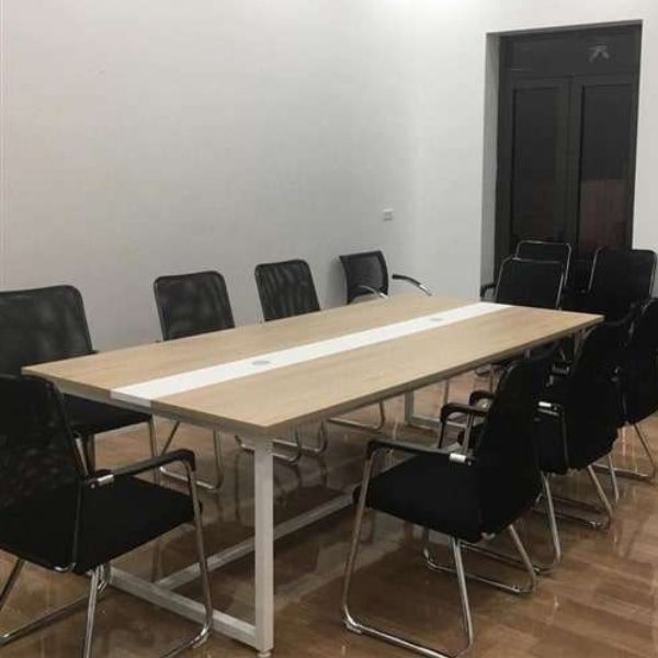Bàn Họp Văn Phòng Bàn Làm Việc Chân Sắt Dài 2m