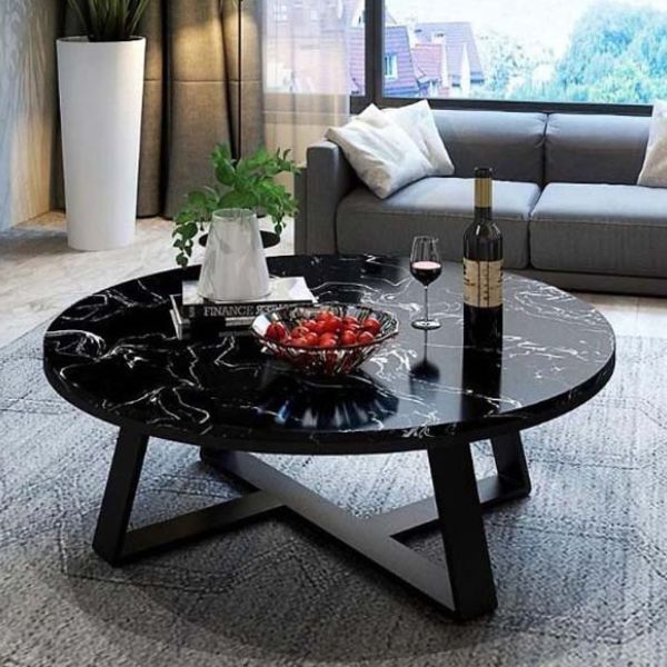 Bàn Trà Tròn Mặt Đá BT16