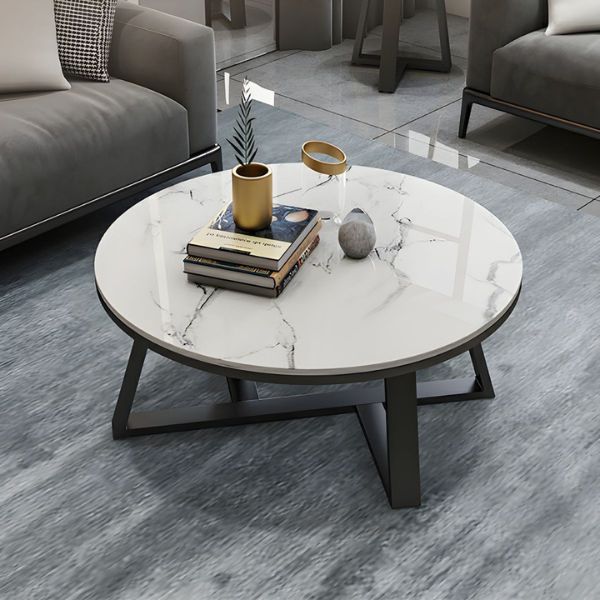 Bàn Trà Tròn Mặt Đá BT16