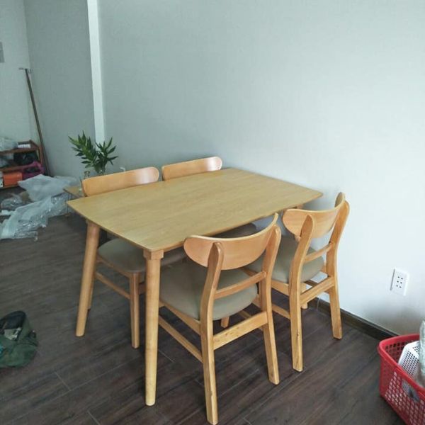 Bộ Bàn Ăn Mango 4 ghế Gỗ Tự Nhiên MG04