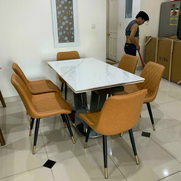 Bộ Bàn Ăn Thông Minh 6 Ghế HT01
