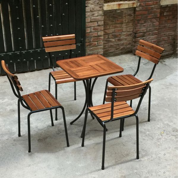 Bộ Bàn Cafe 4 Ghế Fansipan Gấp Gọn