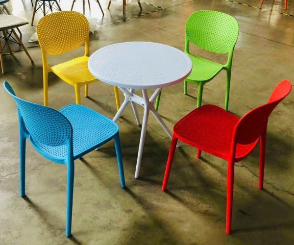 Bộ Bàn Cafe Mặt Nhựa 4 Ghế Sankyo TN03