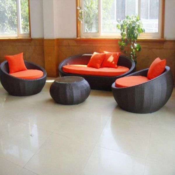 Bộ Bàn Ghế Sofa Mây Nhựa Sân Vườn MN36
