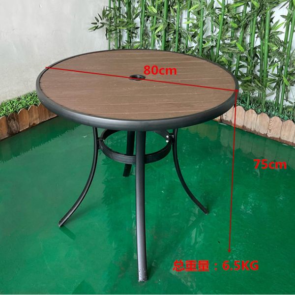 Bộ Bàn Ghế Cafe Nhôm Đúc Polywood 4 Ghế ND19
