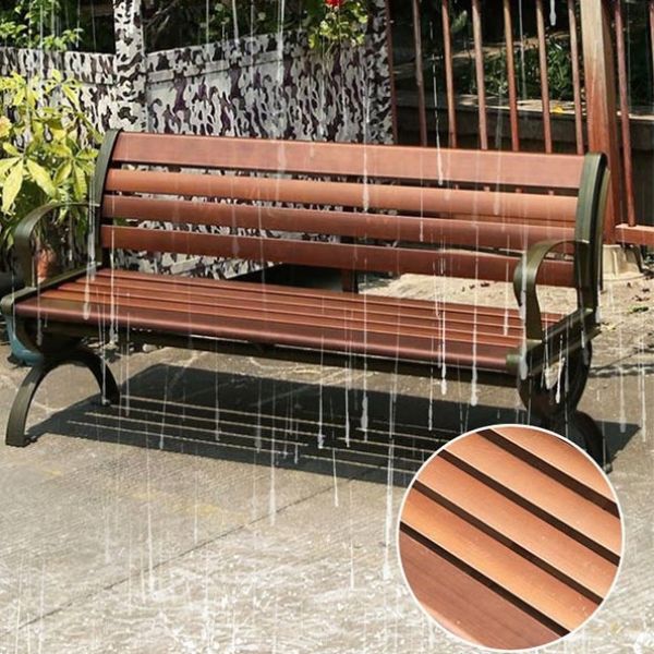 Ghế Băng Khung Nhôm Đúc Nan Nhựa Composite Giả Gỗ GB09