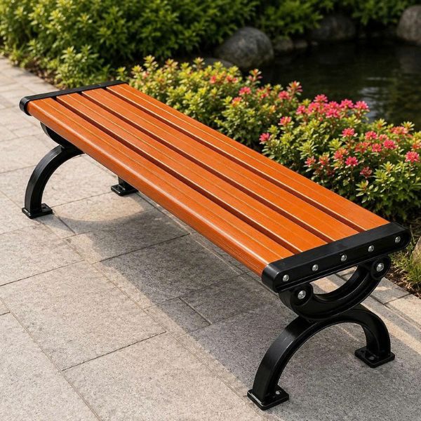 Ghế Băng Nhôm Đúc Nan Nhựa Composite Giả Gỗ GB11