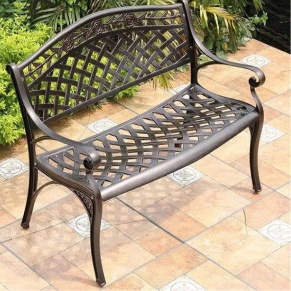 Ghế Băng Sân Vườn Nhôm Đúc GBN12