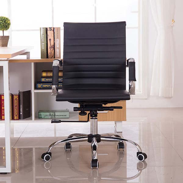 Ghế Da Lưng Thấp Chân Xoay GX22