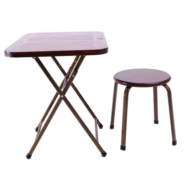 Ghế Đôn Chân Sắt Mặt Gỗ