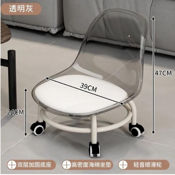 Ghế Đôn Xoay Nhựa Trong Nhập Khẩu