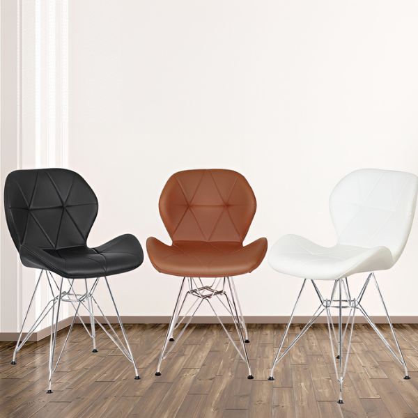 Ghế Eames Kachi Bọc Da Chân Sắt