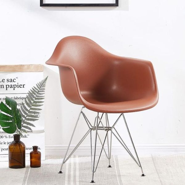 Ghế Eames Nhựa Đúc Có Tay Chân Sắt