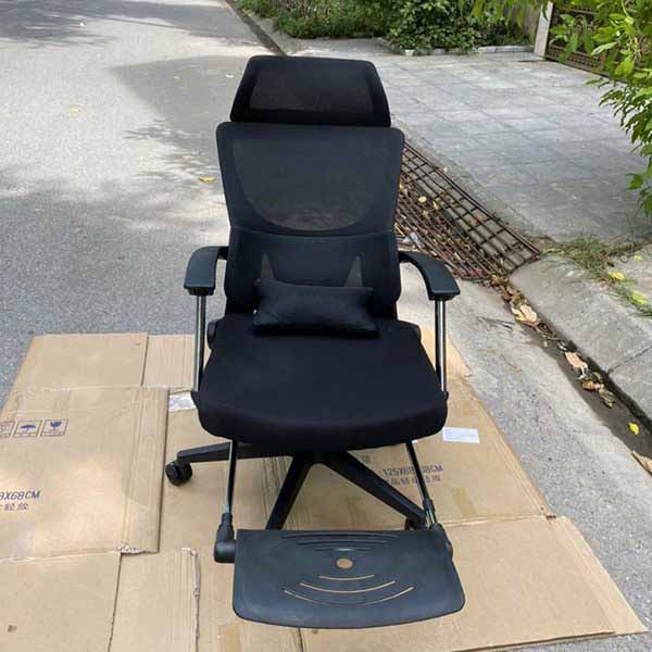 Ghế Công Thái Học Tựa Đầu Có Gác Chân GX15