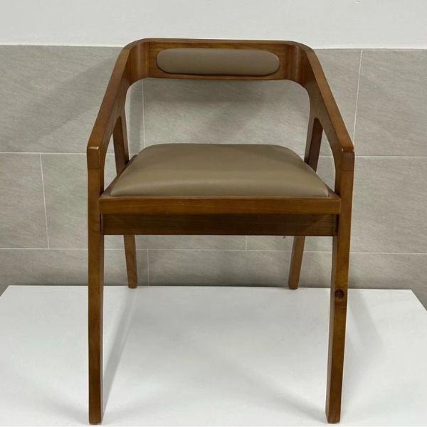 Ghế Katakana Gỗ Sồi Đệm Da GK01