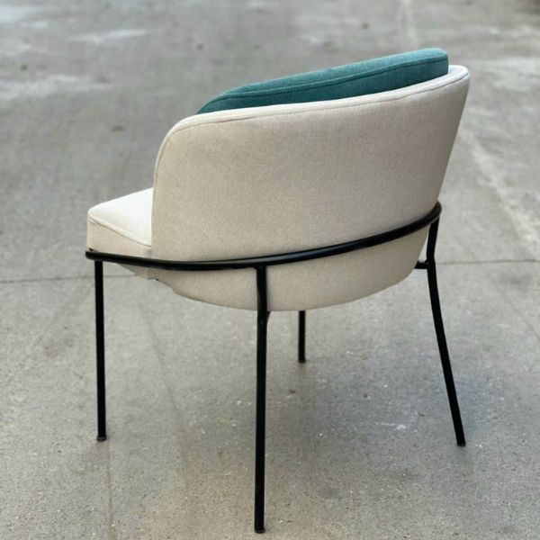 Ghế Minotti 2 Lưng Bọc Đệm Da Chân Sắt