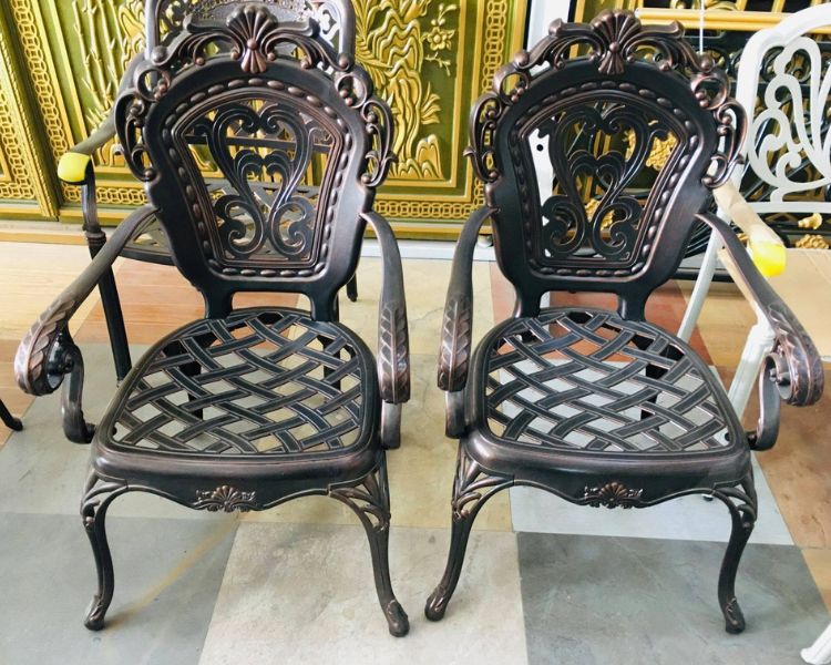 Bộ Bàn Ghế Ngoài Trời Nhôm Đúc ND72