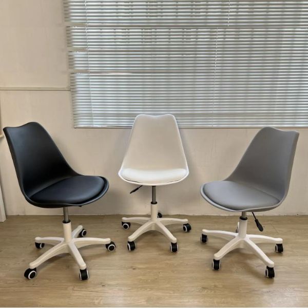 Ghế Văn Phòng Eames Nhựa Đúc Chân Xoay