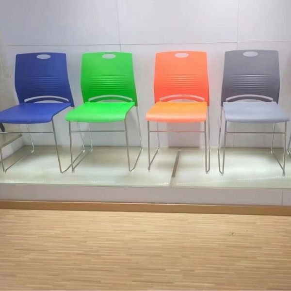 Ghế Văn Phòng Lưng Nhựa Đúc Chân Quỳ