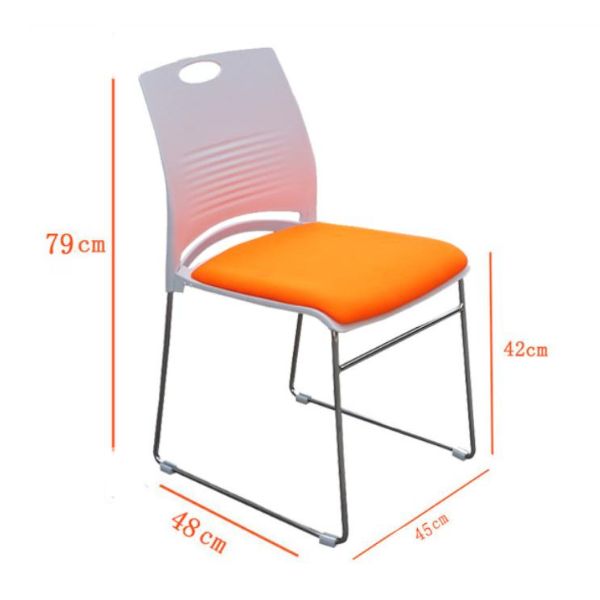 Ghế Văn Phòng Lưng Nhựa Đúc Mặt Nệm Chân Quỳ