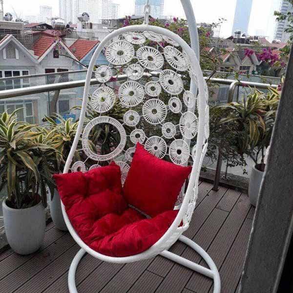 Xích Đu Đơn Đồng Tiền Mây Nhựa XD19