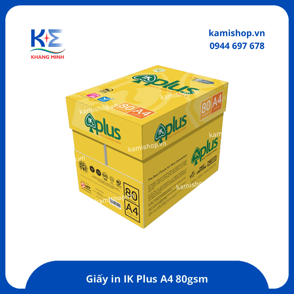 Giấy IK Plus A4 ĐL 80