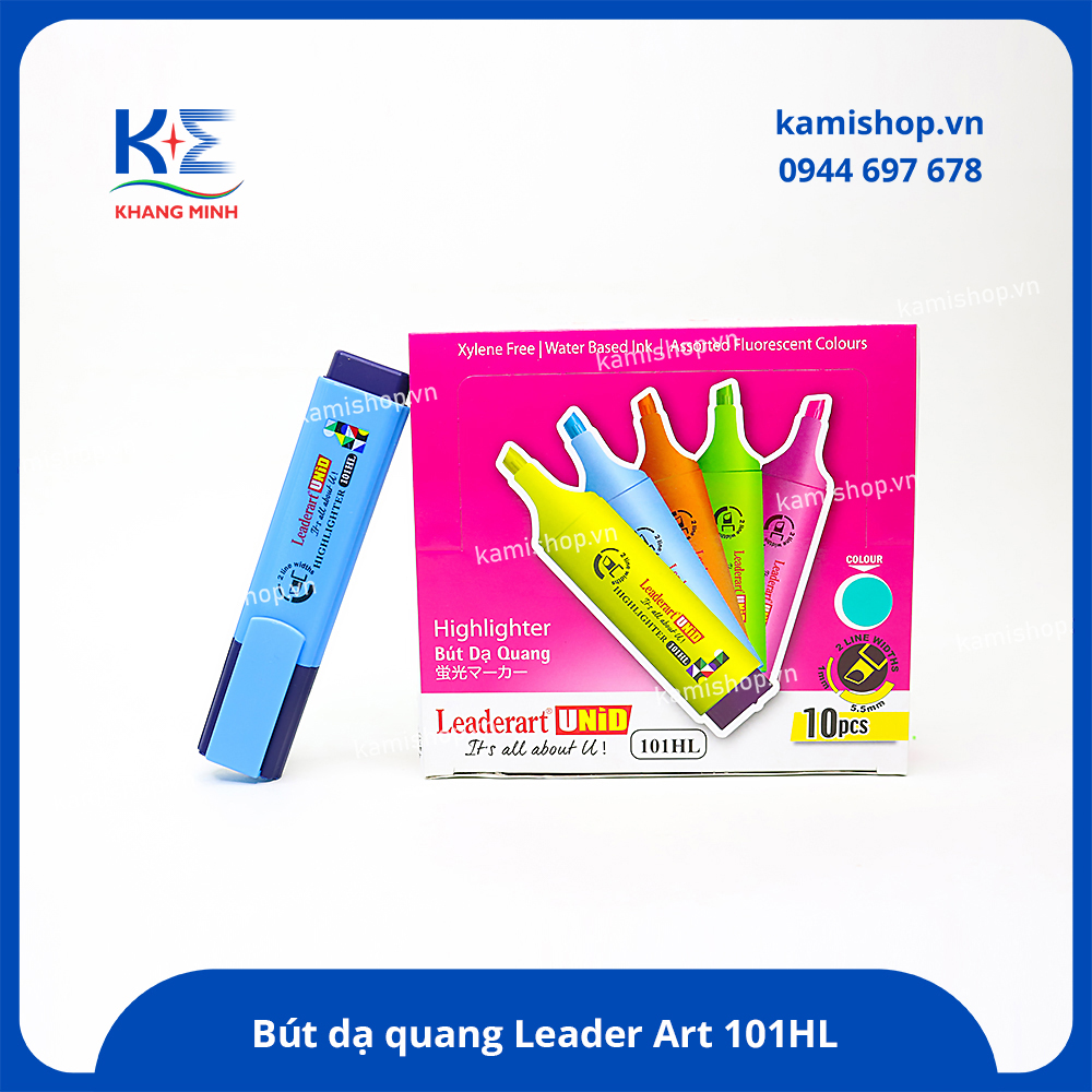 Bút dạ quang Leader Art thân vuông LA101HL