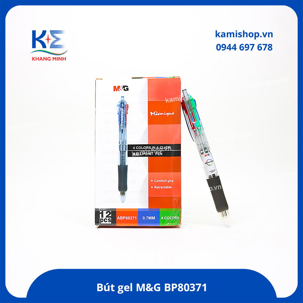 Bút bi 4 màu M&G 0.7 (4 ngòi)