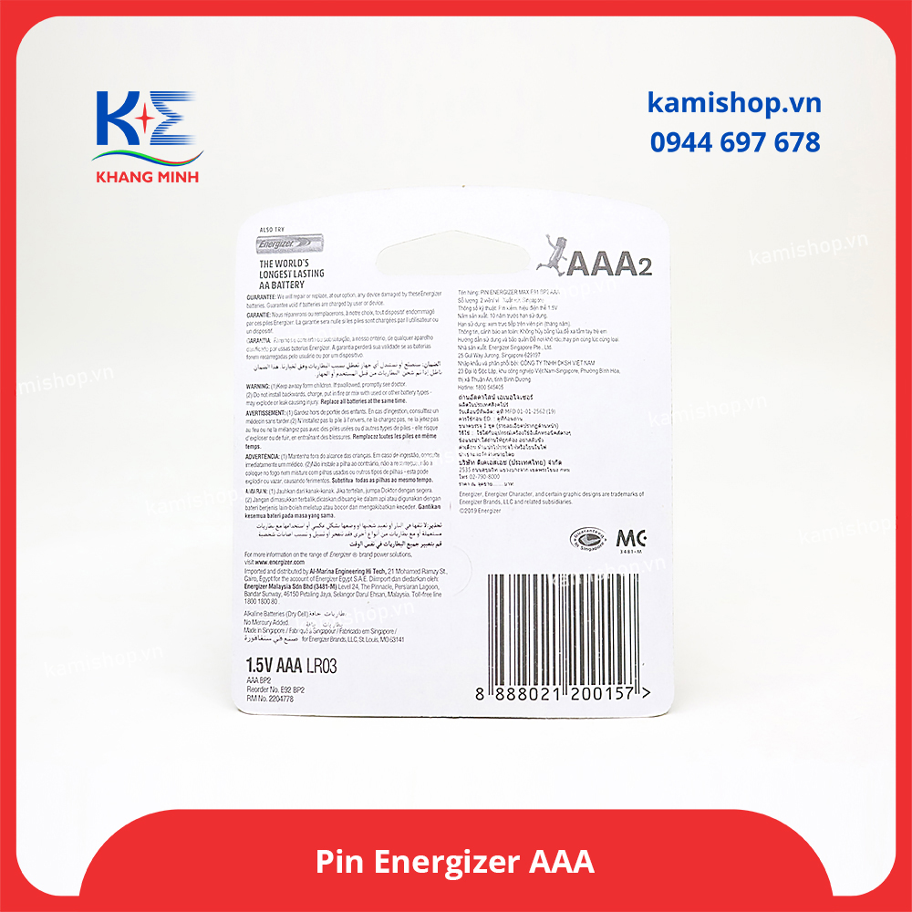 Pin Energizer AAA