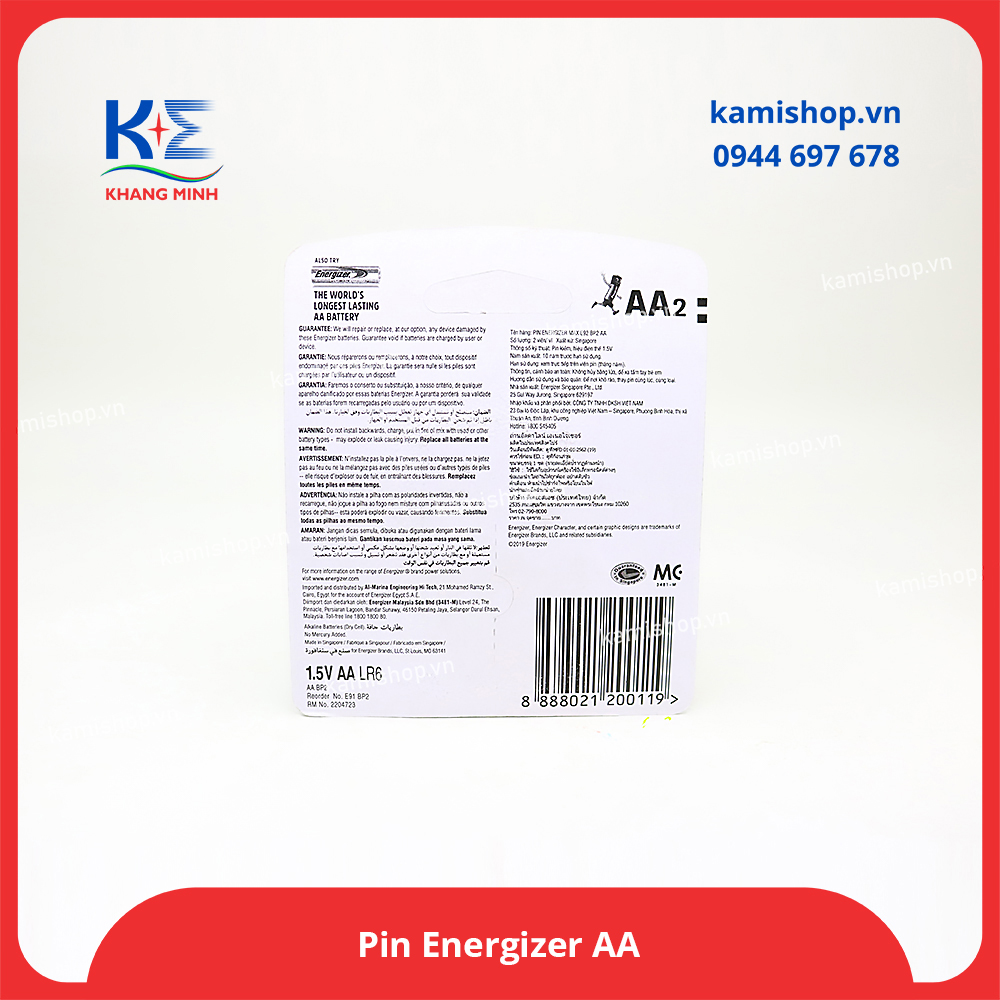Pin Energizer AA