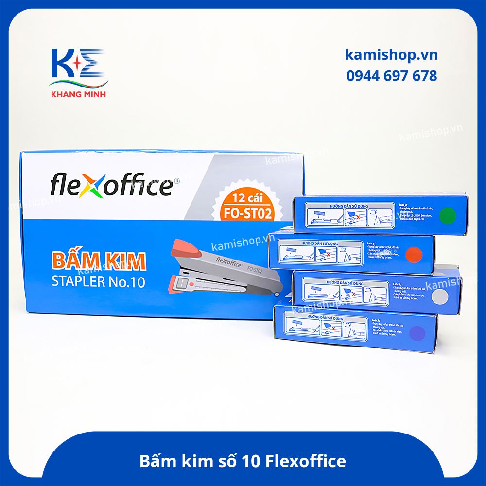 Bấm kim số 10 Flexoffice FO-ST02