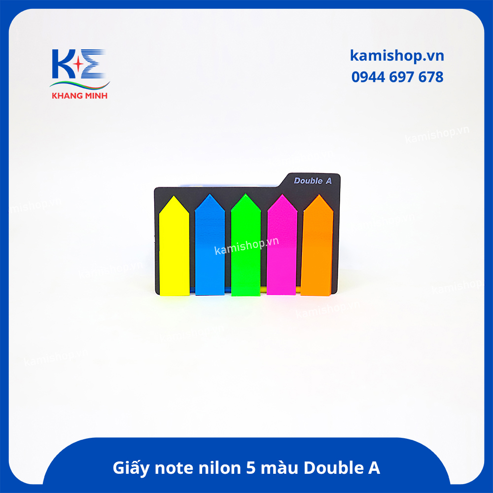 Giấy note nilon 5 màu Double A