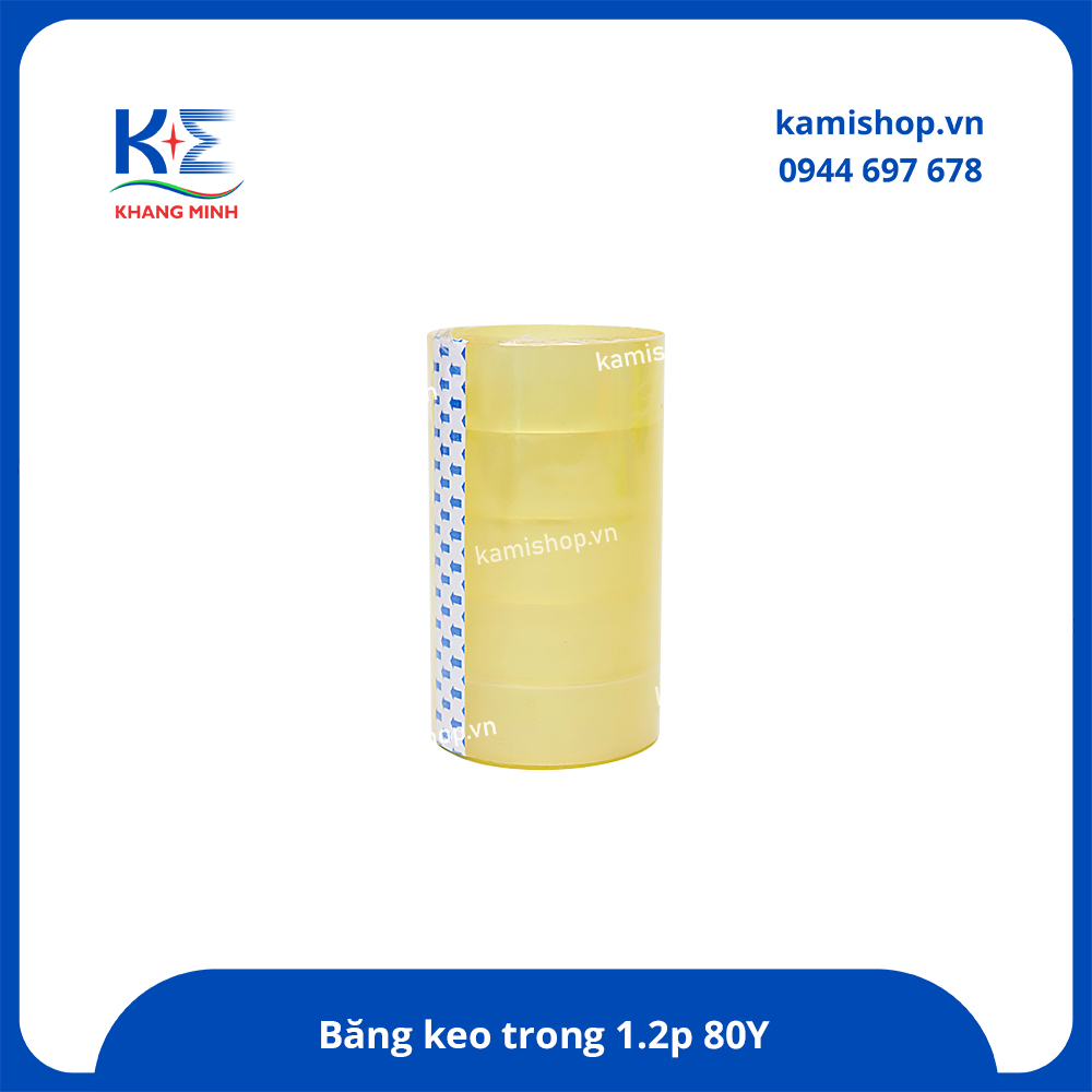 Băng keo trong 1.2p 80Y